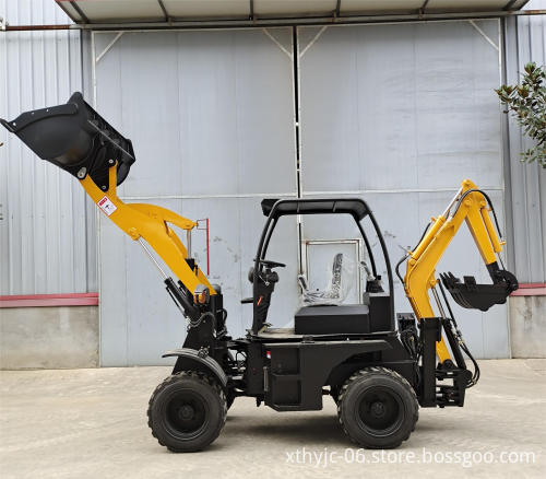 China HUAYA Multi-functional Automatic Mini Backhoe Loader Excavator with EPA/Euro5