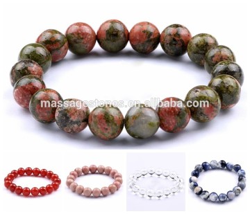 Natural loose gemstone fashion jewelry bracelet