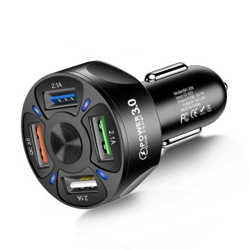 QC 3.0 USB Quick Car Charger 5V 7A 4 Ports Fast Charging for Samsung