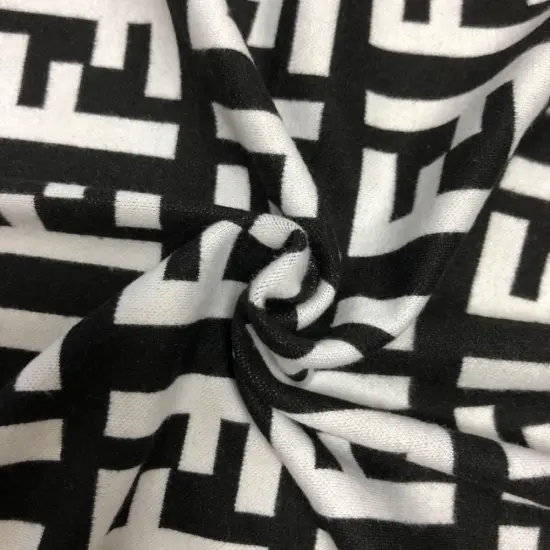 Custom Jacquard 90% polyester 10% spandex knitted fabric