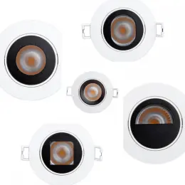 Anti-glare recessed LED spotlight