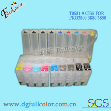Bulk CISS Ink System with Arc Chip and Chip Restter for Epson Stylus PRO 3880