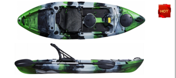 Single Seat One Person 10FT Fishing Sit On Top Canoe LLDPE&HDPE Plastic Kayak