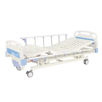 3 crank manual three function hospital care bed