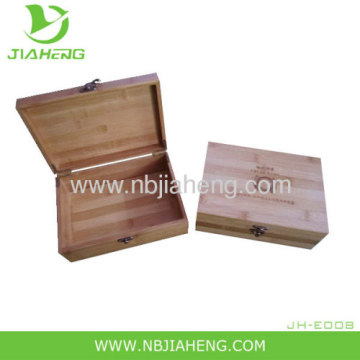 Rectangle Horizontal Pressed Finishing Bamboo Storage Box 