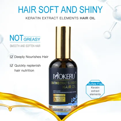 Premium Biotin Keratin Essential Oil 100% Natural Hair Oil Mix - OEM Wholesale