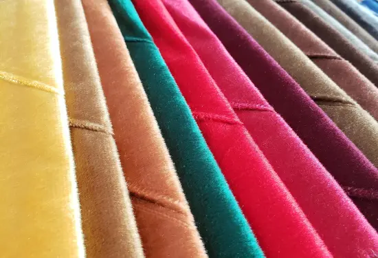 Polyester Holland Velvet Textile Dyed Fabric for Sofa