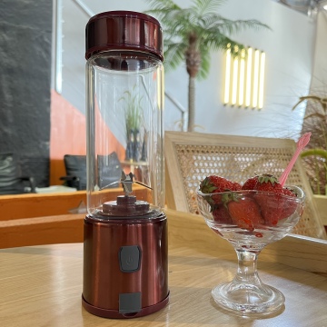 High Speed Smoothie Blender Bottle - Portable Mini Blender with High Borosilicate Glass