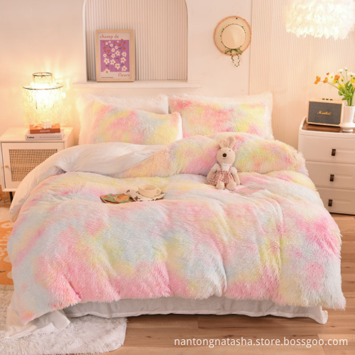 220gsm milk velvet four-piece bedding sets