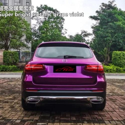 Ultra Gloss Metallic Grape Violet Car Vinyl Film