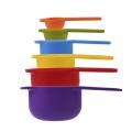 6 piezas de colores de anidación y set de cucharas de colores