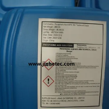 20L 200L 1000L Ortho-Phosphoric acid 75% 85%