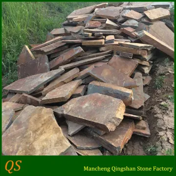 stone raw slate irregular shaped pavers