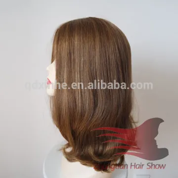 European Kosher Wig 18inch Slight Layer Russian Hair Sheitel Wigs
