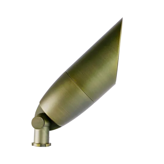 LED Brass Landscape Lighting Spotlight Fixture For Outdoor Light (Lamp not include)