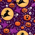 Tessuto gonna stampata in organza di Halloween 100% poliestere