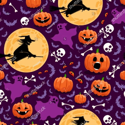 Polyester Digital Printing Fabrics 100% Polyester Halloween Organza Printed Skirt Fabric Manufactory