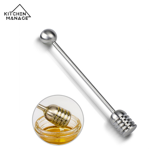 Stainless Steel Honey Spoon with Straight Handle