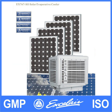 Large airflow solar air cooler with water for factory air cooling system