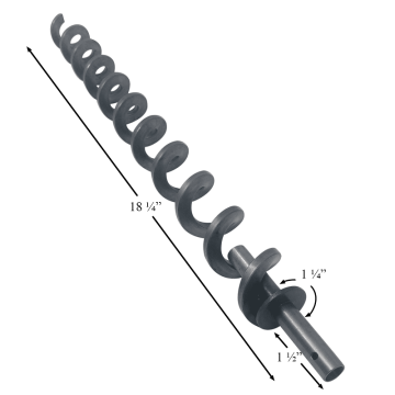 Replacement Auger Shaft for Pit Boss PB700 Series Grills - 18.25\" (Fits 74079-AMP)