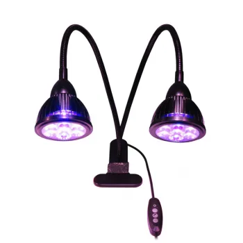 Programmable Mini Gooseneck PAR38 Lamp UV 15000K LED Aquarium Light