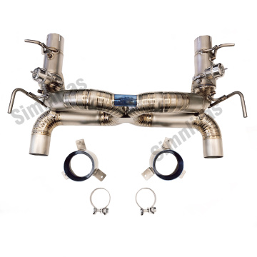 Titanauspuffrohr Förder Ferrari F8 Tributo 20-22 Titan-X-Pipe-Auspuffanlage mit Ventilen