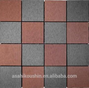 Garden chepest anti-slip colorful DIY tiles WPC decking