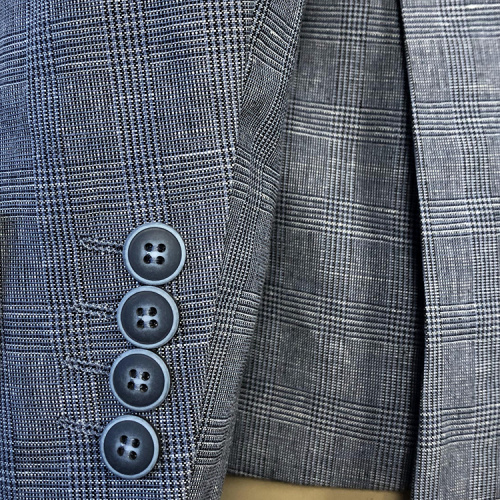 men grid business blazer suits
