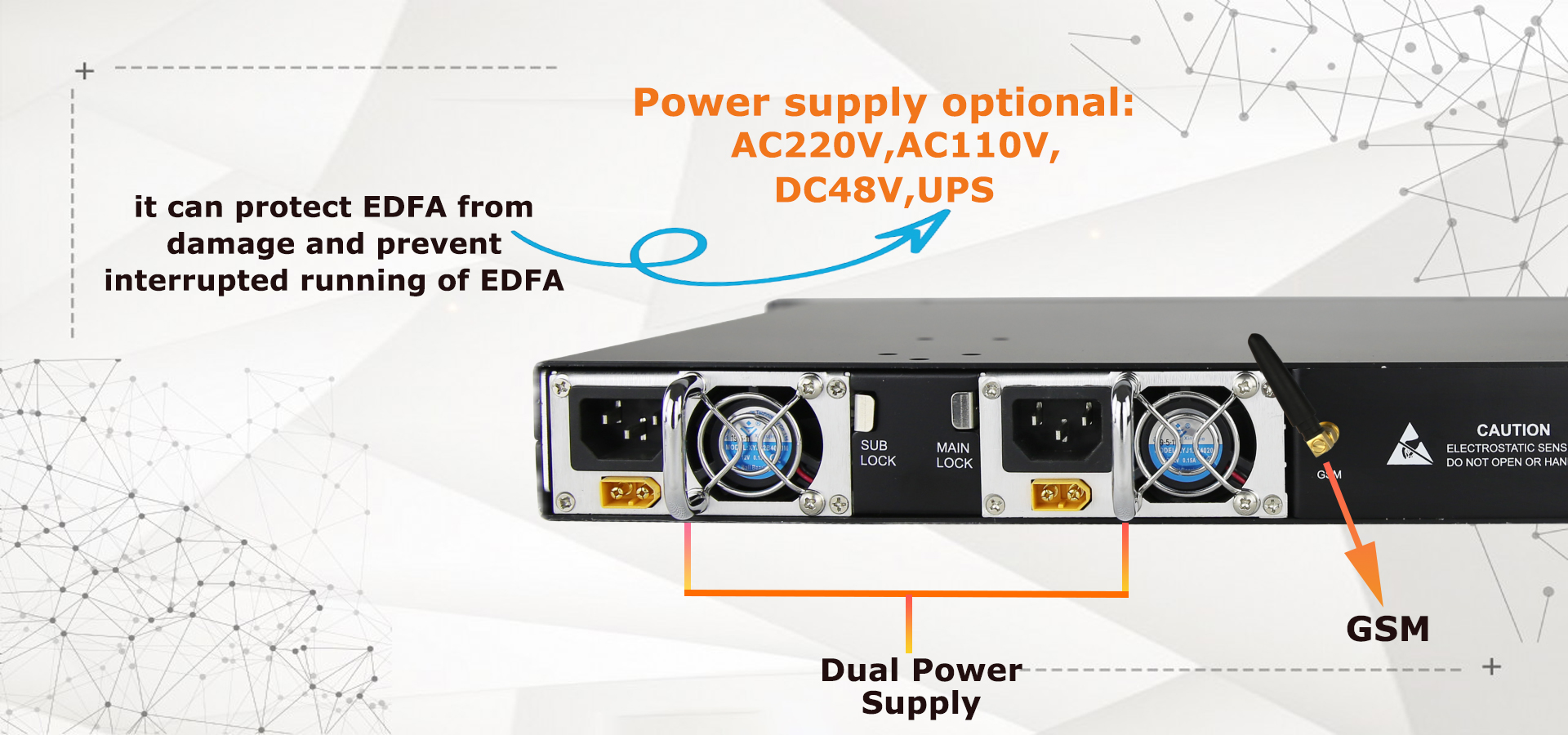 edfa wdm 8 port