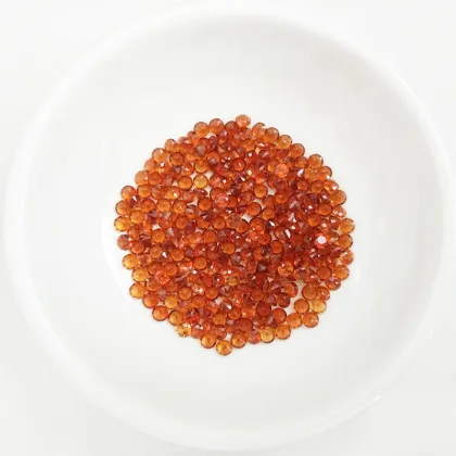 Natural Fanta Garnet Orange Round Loose Gems Wholesale