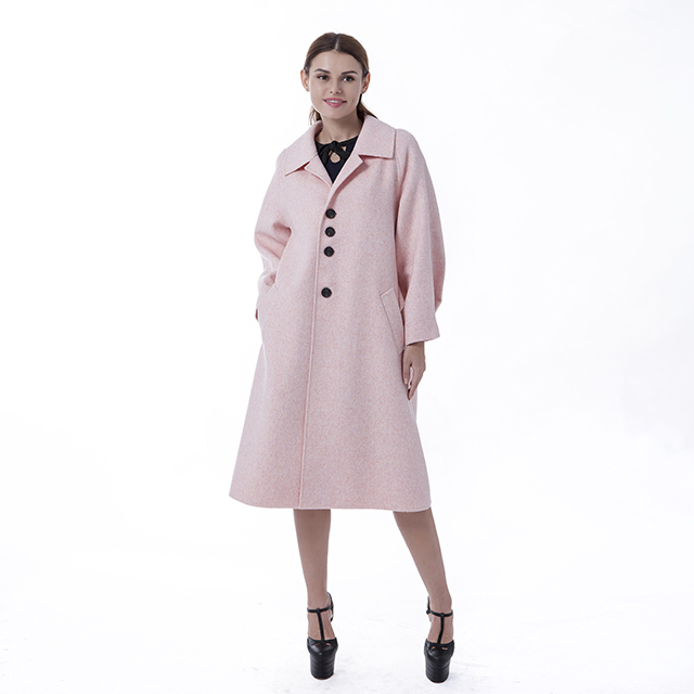 New pink cashmere overcoat