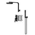 Matte Black Shower Faucet With Hand Held