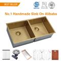 Golden Handmade Single Double Kitchen Sink