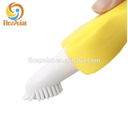 Best Selling Silicone Teether Baby Banana Teether Infant Training Toothbrush