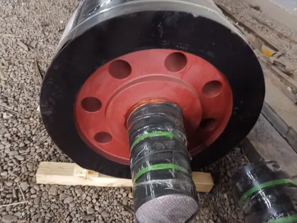 Cement Plant Rotary Kiln Support Roller with Mounted Bearings