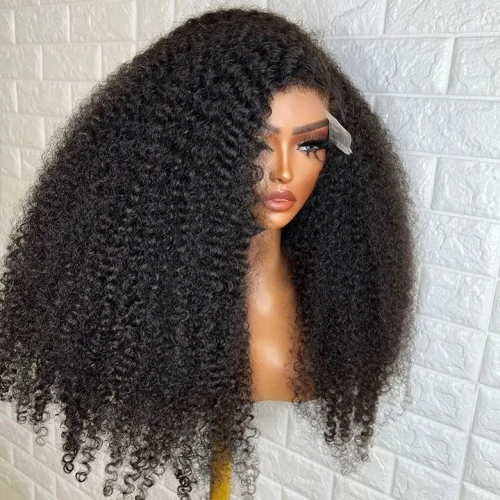 Hot Selling 2024 Super Double Drawn Lace Wig,300% 4X4 Glueless Wigs Human Hair,Raw Virgin Lace Front Fluffy Curly Wigs