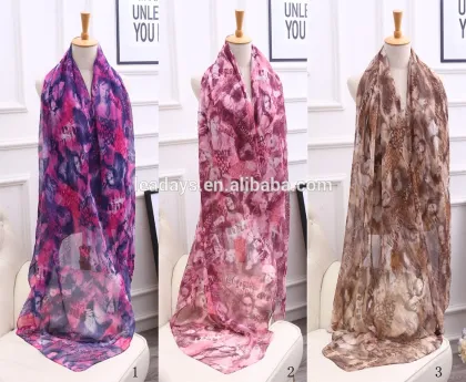 letters and fashion lady printing on sale beautiful silk scarf