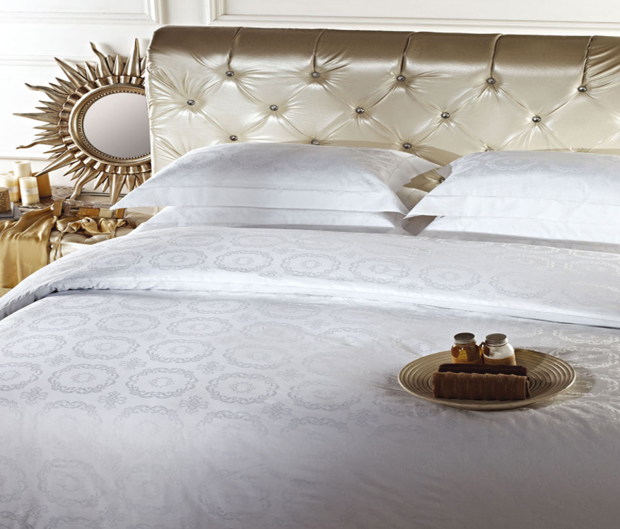 White Hotel Elegant Jacquard Sets