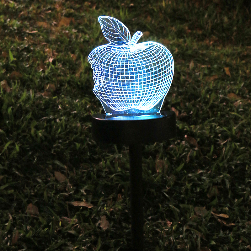 3d Solar Lawn Light