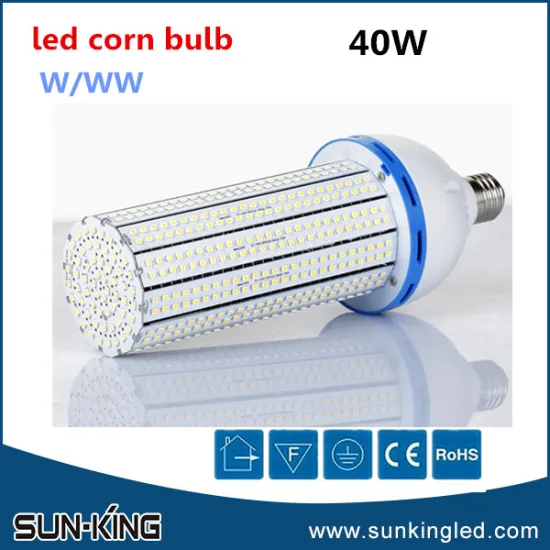 New style factory price cool white 360 degree 220v bulb led smd corn light 40W