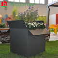 Design moderno Corten Steel Long Rectangular Fiovent Box