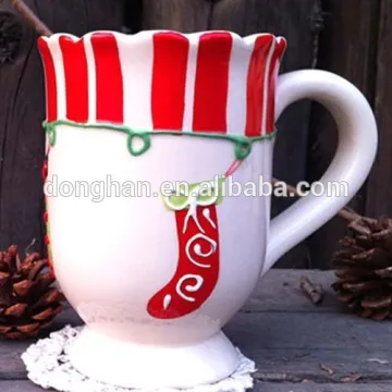 red and white insulated coffee mugs