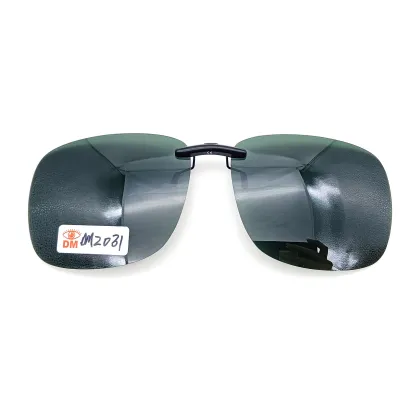 DMZ031 Day & Night Vision Clip-On Green Lens Polarized Sunglasses and Myopia Glasses