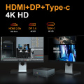 AMD RJ45 기가비트 이더넷 HDM/DP 게임 미니 컴퓨터