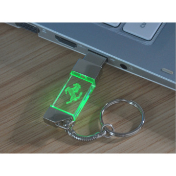 Hadiah Logo Disesuaikan Crystal USB Flash Drive