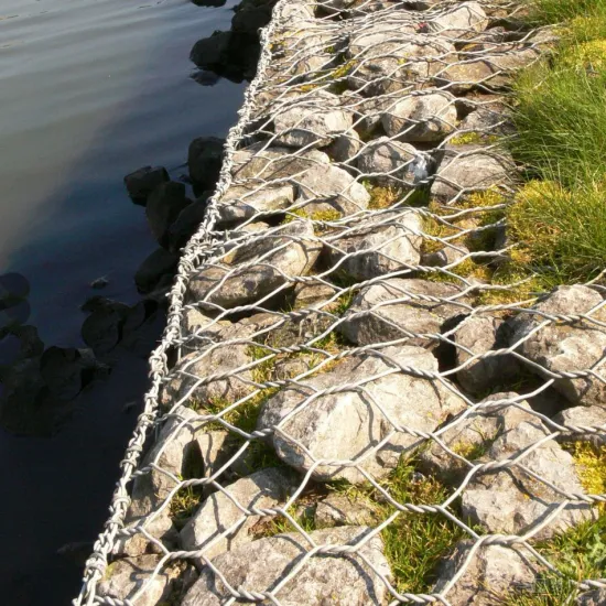 Galvanized Hexagonal Woven Gabion Basket Stone Cage Gabion