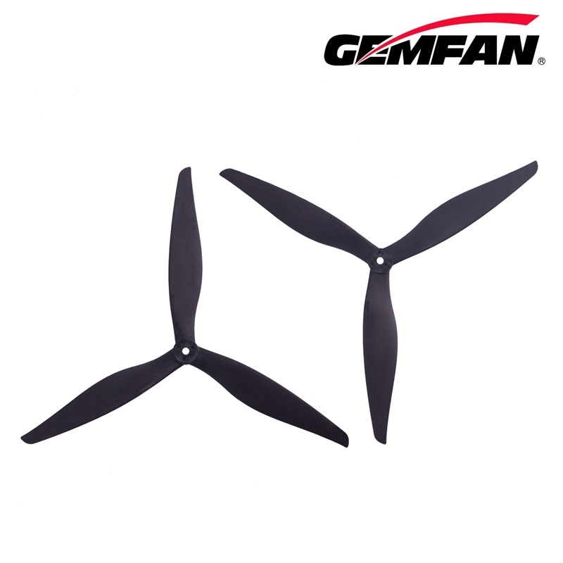 10 Inch 1070 Propeller Black 3-Blade Drone