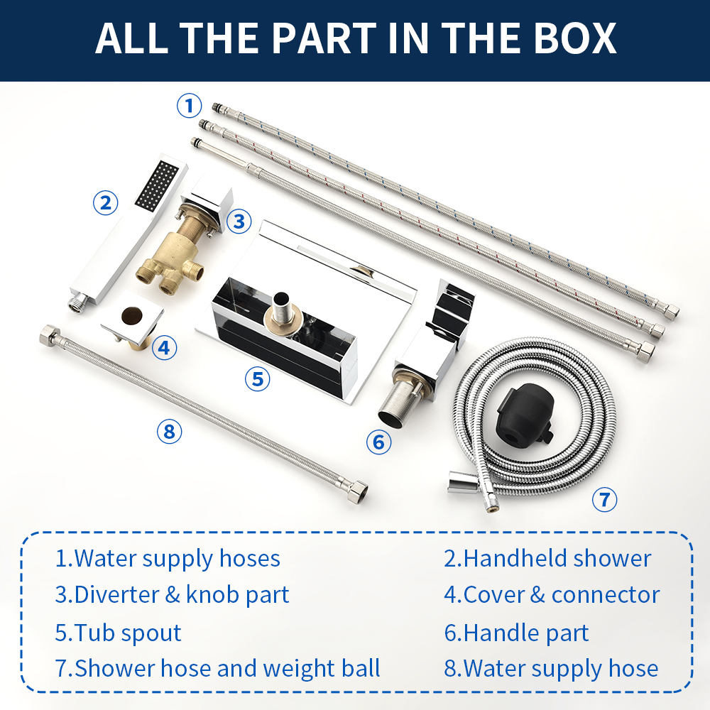 Bathtub faucet 1726cp 12