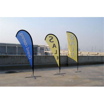 Customized Fiberglass Pole Teardrop Beach Flying Flag