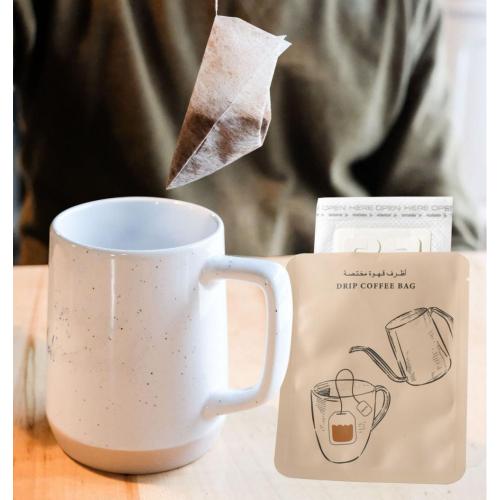 Zakázkové kávové tašky na jedno podávání, jako jsou čajové sáčky